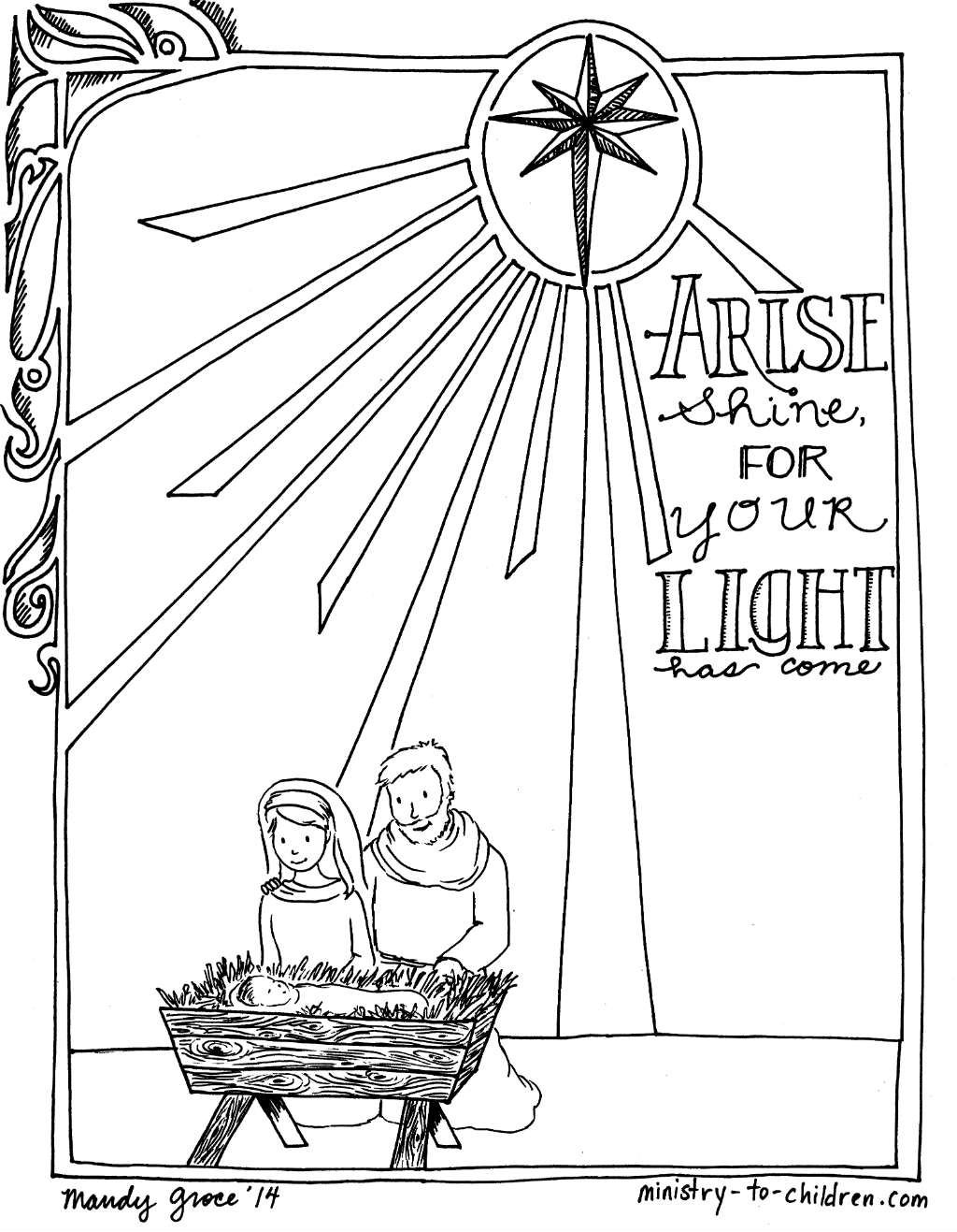 1024x1317 Advent Coloring Pages