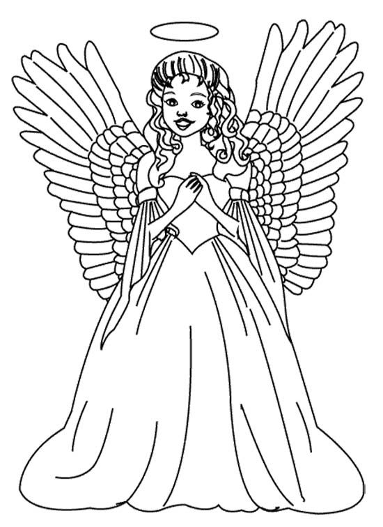 Christmas Angel Coloring Pages