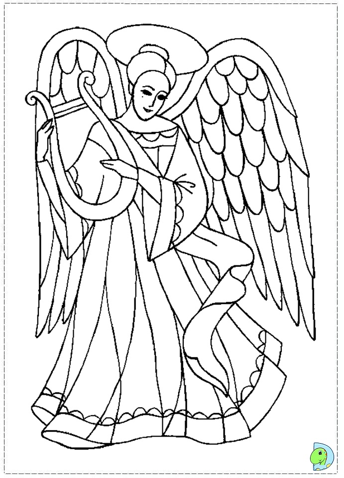 691x960 Angels Coloring Pages Angel Coloring Page Christmas Angel