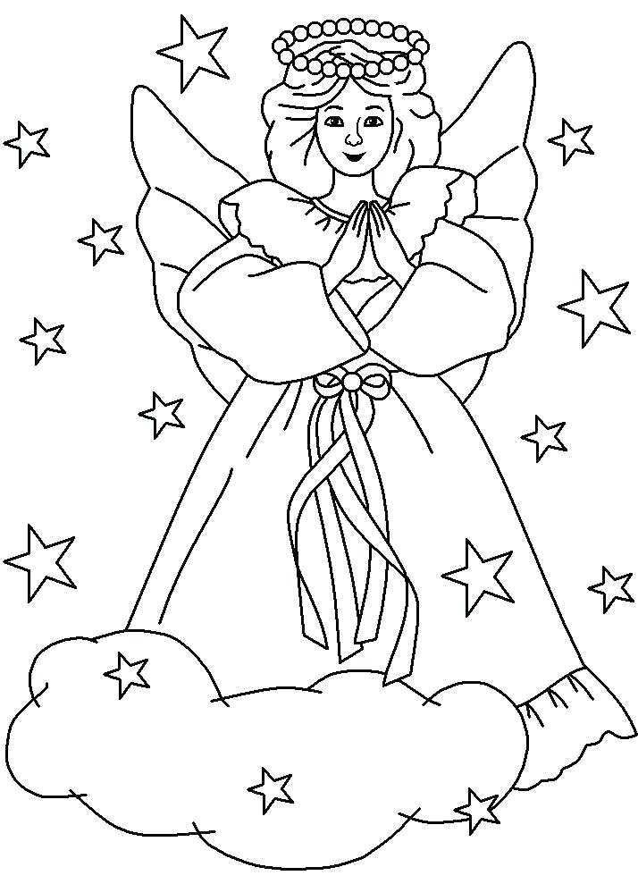 714x989 Christmas Angel Coloring Pages Angel Template Angel Coloring Pages