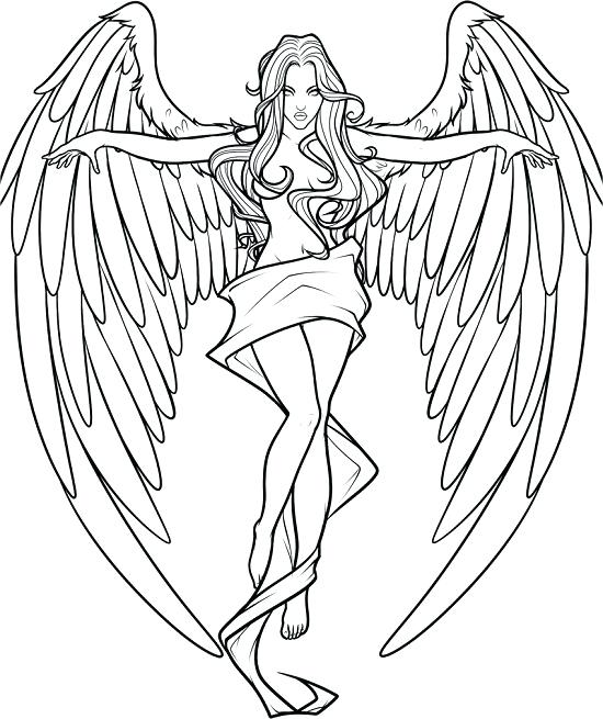550x655 Angel Coloring Pages Angels Coloring Pages Printable Angel