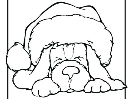 440x330 Christmas Animal Coloring Pages Animals Coloring Pages Puppy