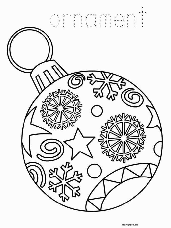 691x921 Christmas Ornament Coloring Coloring Pages