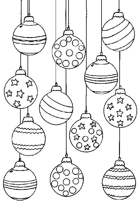 488x737 Christmas Balls Coloring Page 19