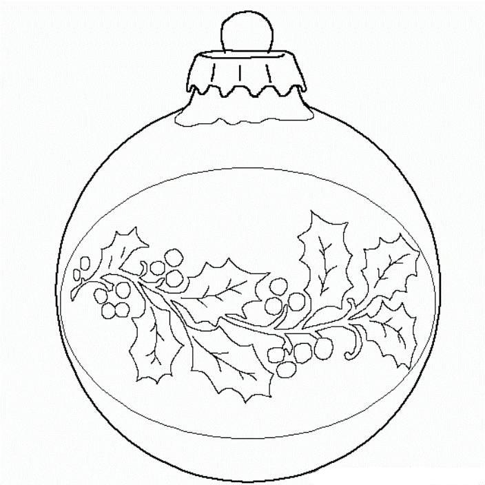 704x704 Christmas Ball Coloring Page Print Ball Christmas Ornament