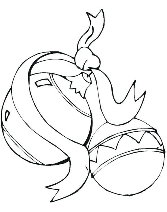 580x734 Christmas Ball Coloring Page