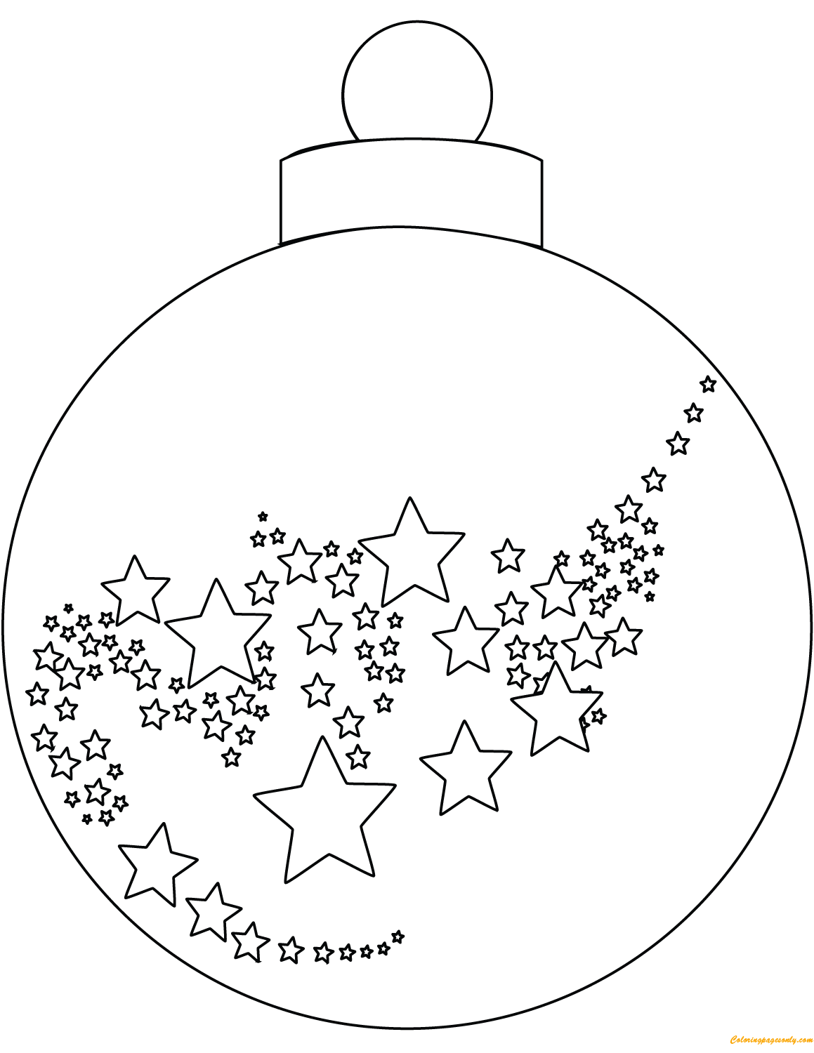 1159x1500 Christmas Ball Ornaments Coloring Page