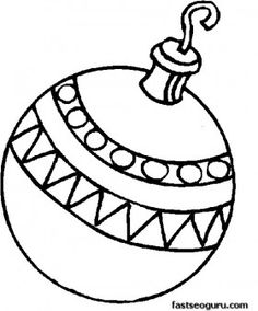 Christmas Ball Ornaments Coloring Pages at GetColorings.com | Free ...