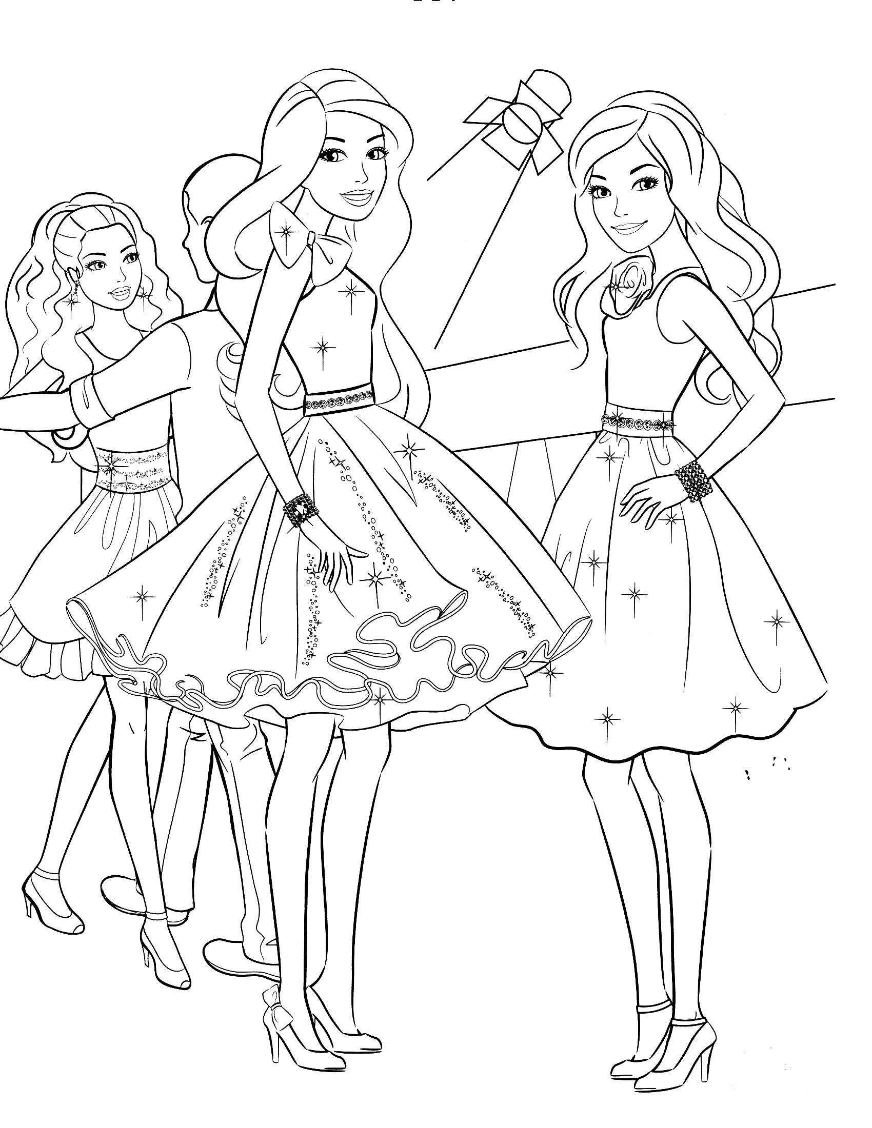 Delighted Barbie Coloring Books Good Pages Christmas 1700x2200 Delighted Barbie Coloring Books Good Pages Christmas