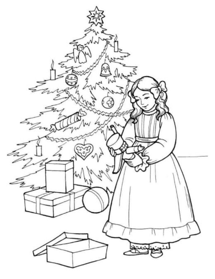 Ballerina Coloring Pages For Christmas 736x952 Ballerina Coloring Pages For Christmas