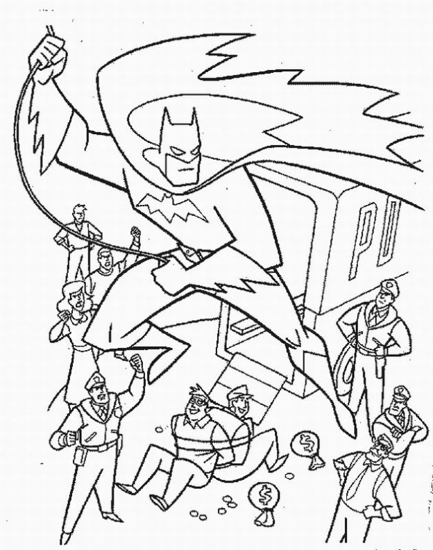 Batman Christmas Coloring Pages For Kids 624x792 Batman Christmas Coloring Pages For Kids