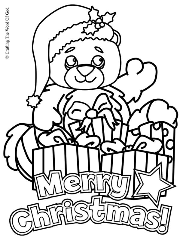 Christmas Coloring Page Crafting The Word Of God 619x800 Christmas Coloring Page Crafting The Word Of God