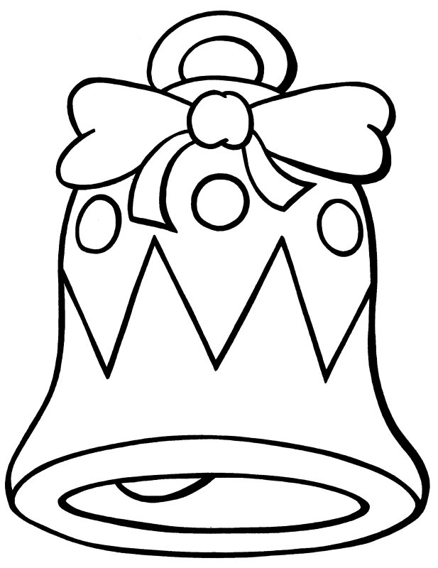 Christmas Bell Coloring Page 617x800 Christmas Bell Coloring Page