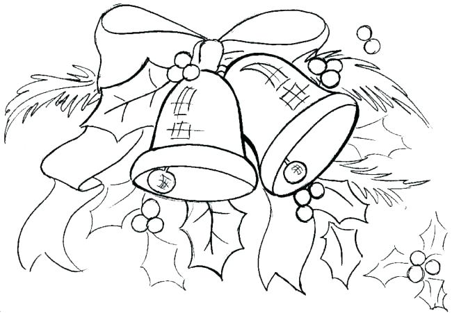 Jingle Bells Colouring Pages Holiday Bells Coloring Page Christmas 650x451 Jingle Bells Colouring Pages Holiday Bells Coloring Page Christmas