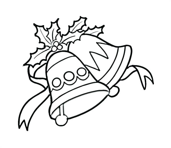 Christmas Bell Coloring Pages 599x519 Christmas Bell Coloring Pages