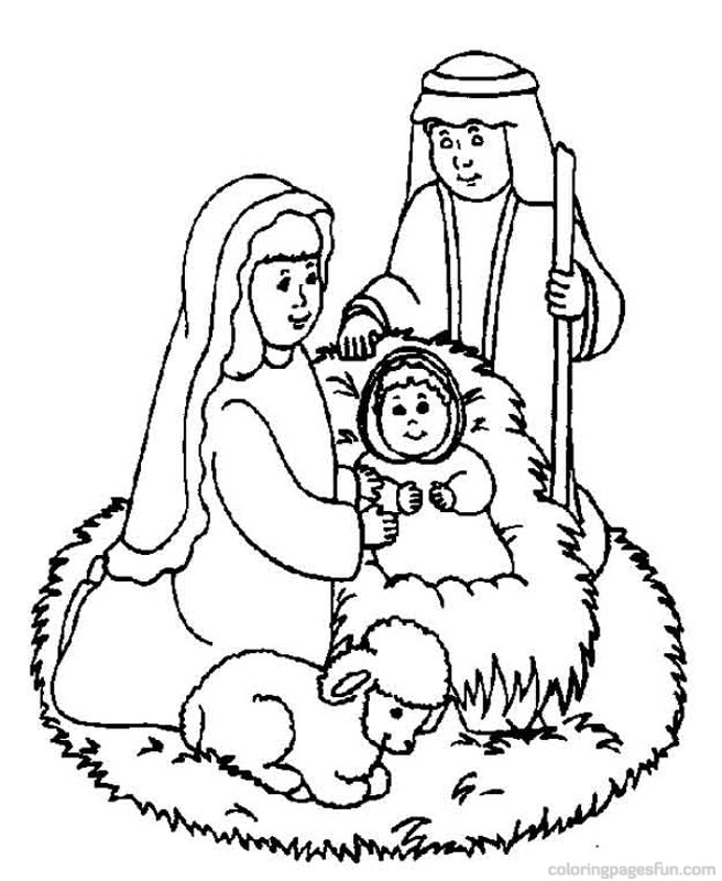 Christmas Bible Coloring Pages at GetColorings.com | Free printable ...