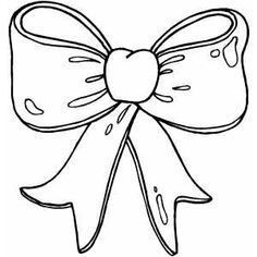 Christmas Bow Coloring Page