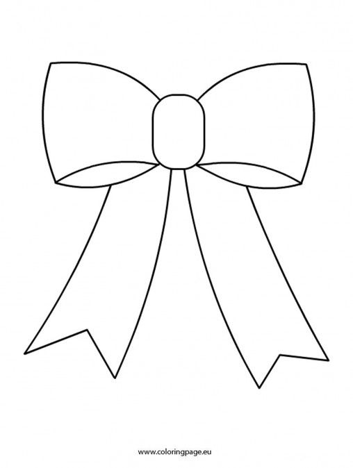 Christmas Bow Coloring Page 508x674 Christmas Bow Coloring Page