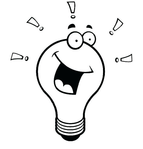 600x627 Light Bulb Coloring Page Also Unique Light Bulb Coloring Page