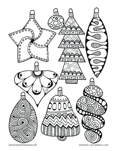 386x500 Christmas Bulb Coloring Page Drawn Bulb Coloring Page 7 Christmas
