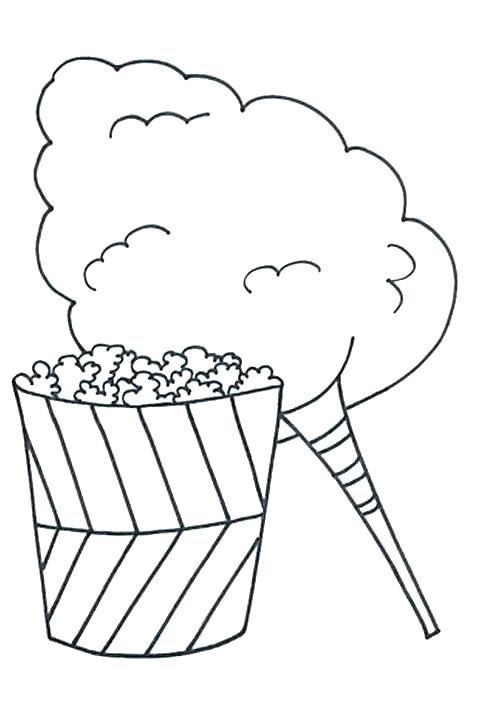 500x708 Printable Candy Coloring Pages For Kids Cotton Candy Coloring Page