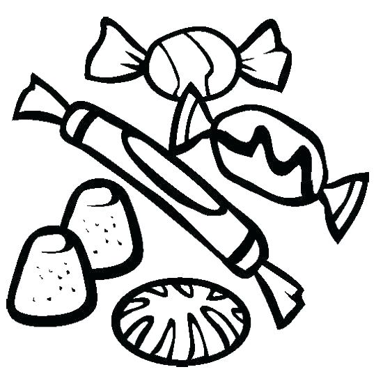 550x537 Candy Coloring Pages
