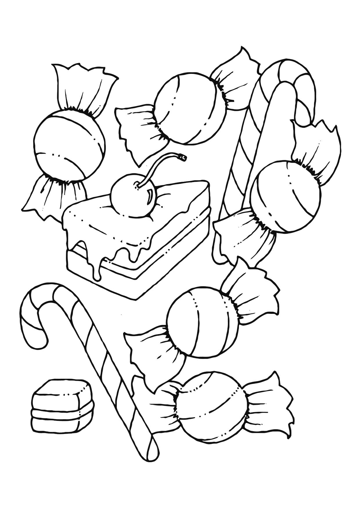 Candy Coloring Pages 1240x1750 Candy Coloring Pages