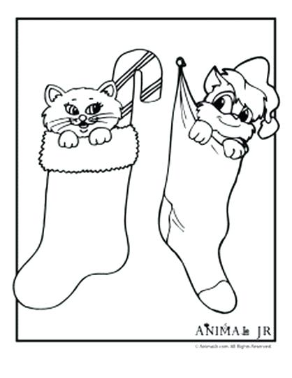 Christmas Cat Coloring Pages Printable Cat Coloring Pages Special 418x540 Christmas Cat Coloring Pages Printable Cat Coloring Pages Special