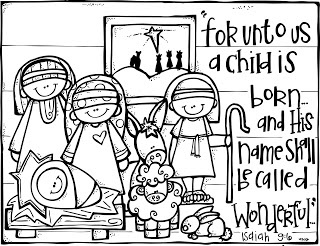Christmas) Nativity Coloring Page Children's Church 320x246 Christmas) Nativity Coloring Page Children's Church