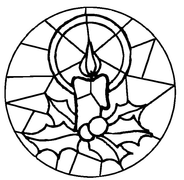 Christmas Candle Glass Art 600x589 Christmas Candle Glass Art