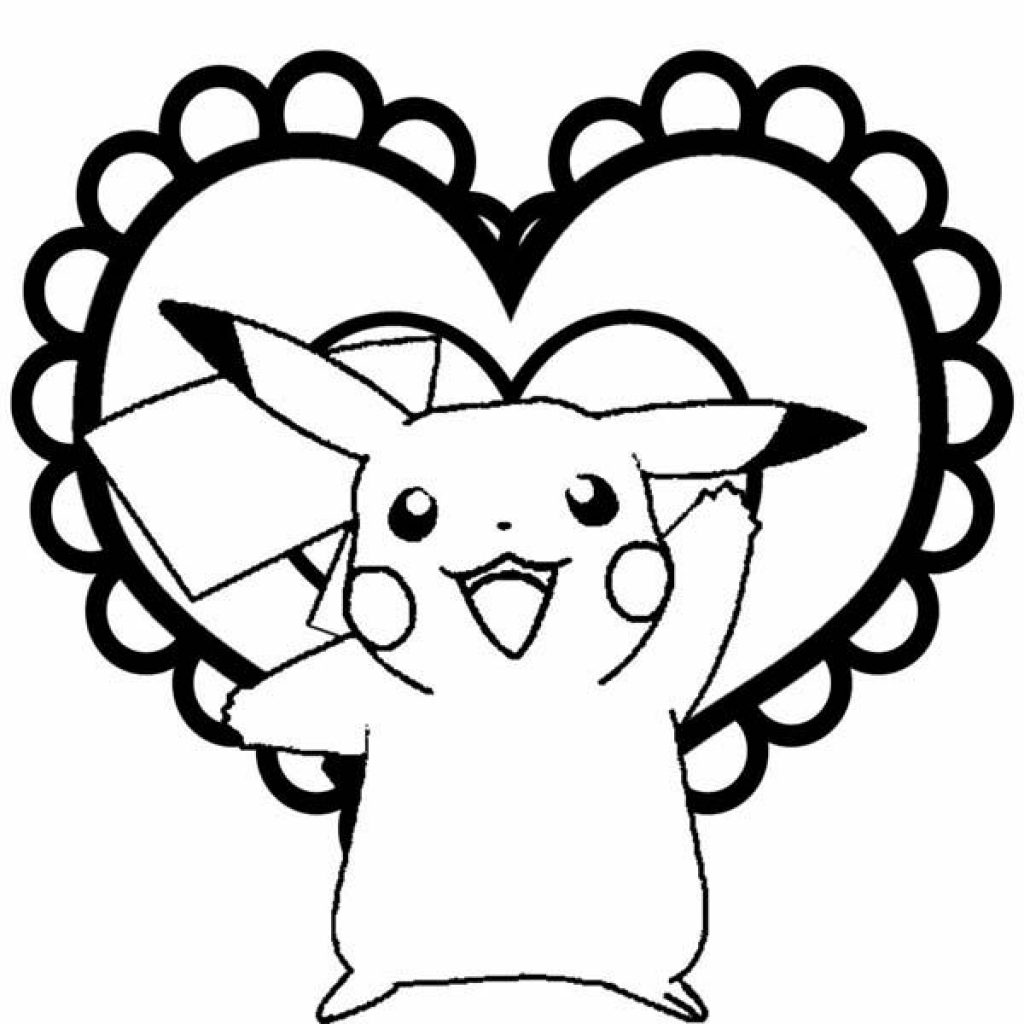 1024x1024 Pikachu Coloring Pages For Christmas