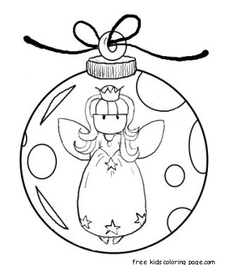 325x377 Printable Angel Christmas Tree Decorations Coloring Pagesfree