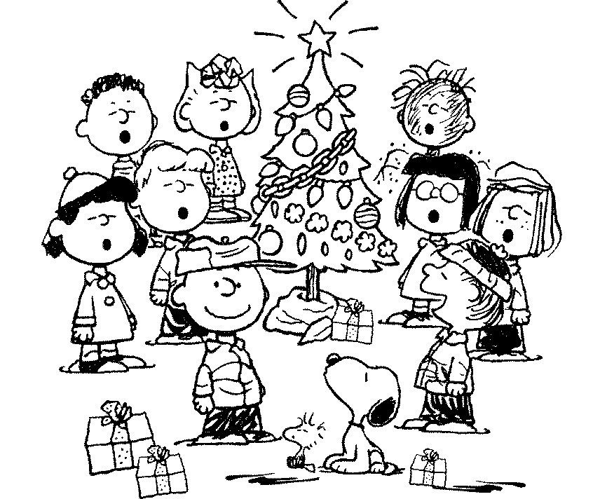 Best Free Printable Charlie Brown Christmas Coloring Pages 856x712 Best Free Printable Charlie Brown Christmas Coloring Pages