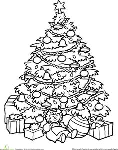236x301 Christmas Tree Coloring Page
