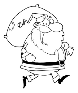 Free Christmas Coloring Pages Clipart Image 252x300 Free Christmas Coloring Pages Clipart Image