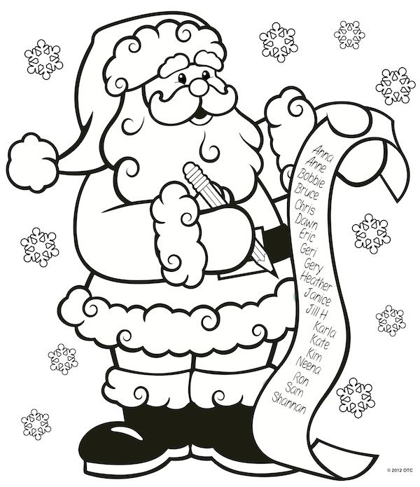 Funny Christmas Clipart Free Coloring Pages 600x695 Funny Christmas Clipart Free Coloring Pages