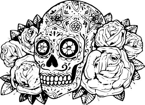 Classy Hard Coloring Pages For Adults Of Animals Flowers Dragons 500x362 Classy Hard Coloring Pages For Adults Of Animals Flowers Dragons