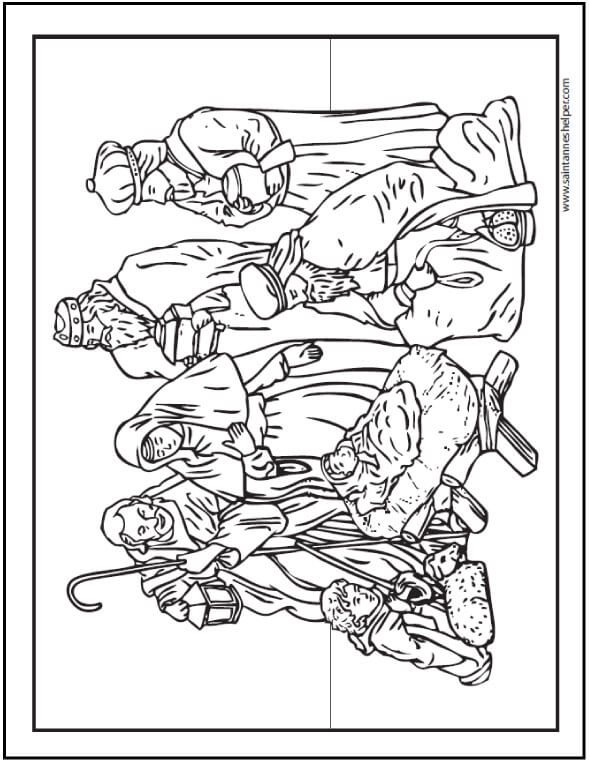 Printable Christmas Coloring Pages Jesus Amp Mary, Nativity Scenes 590x762 Printable Christmas Coloring Pages Jesus Amp Mary, Nativity Scenes