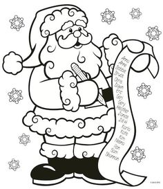 236x273 Christmas Coloring Pages Free Printable, Free And Santa