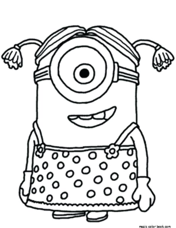 Minion Girls Coloring Pages Online Free Printable Free Minion 600x775 Minion Girls Coloring Pages Online Free Printable Free Minion