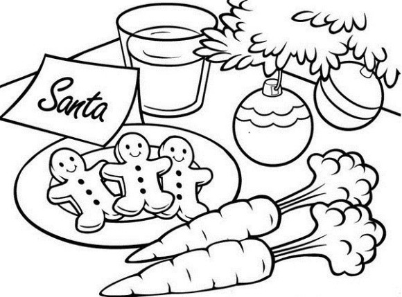 Kids Christmas Coloring Pages Christmas Colouring Pages Images 580x429 Kids Christmas Coloring Pages Christmas Colouring Pages Images