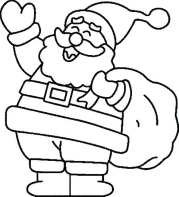 580x638 Christmas Coloring Pages For Kindergarten Easy Christmas Coloring