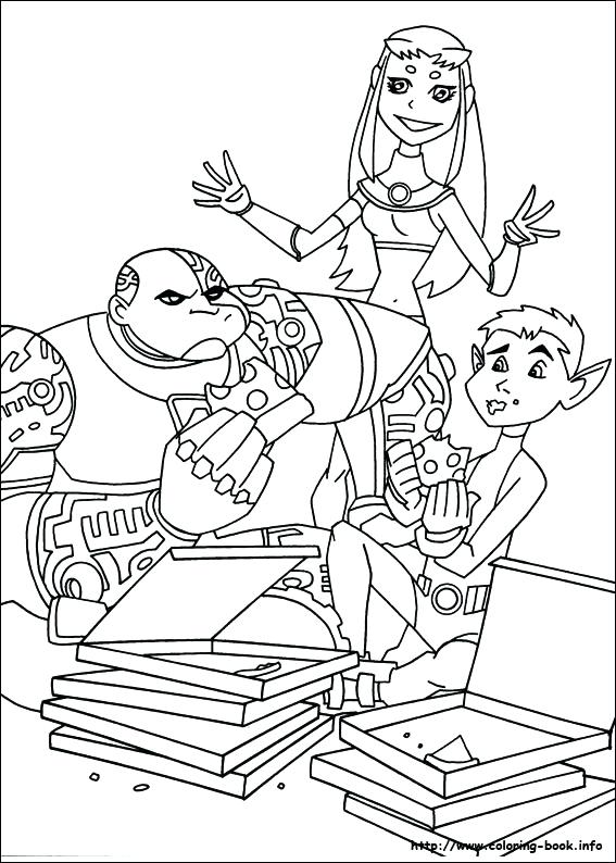 567x794 Teen Titan Coloring Pages Teen Titans Coloring Picture The Best