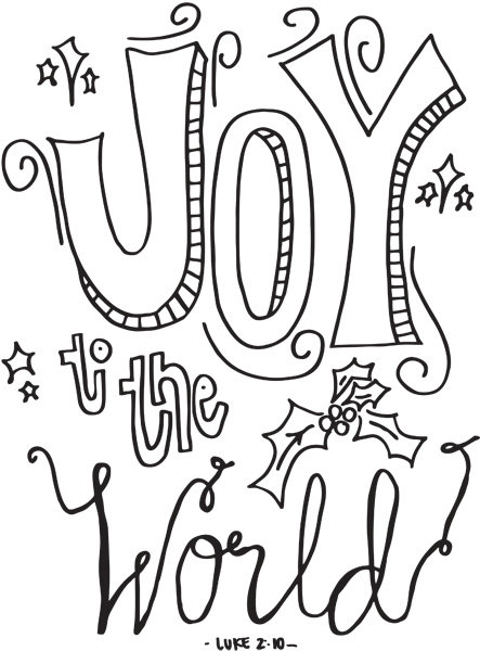 443x600 3 Cute Christmas Coloring Pages
