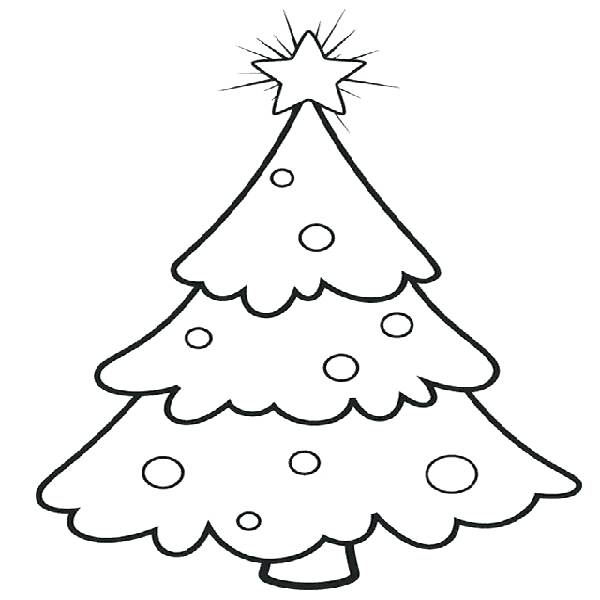 600x600 Easy Christmas Coloring Pages