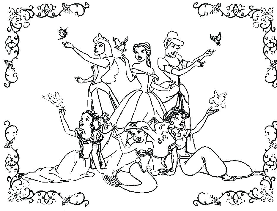 All Princess Coloring Pages All Princess Coloring Games Coloring 932x711 All Princess Coloring Pages All Princess Coloring Games Coloring