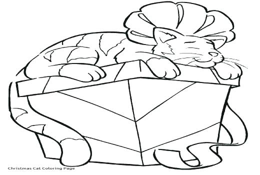 Christmas Cat Coloring Pages S Hello Kitty Christmas Coloring 520x350 Christmas Cat Coloring Pages S Hello Kitty Christmas Coloring