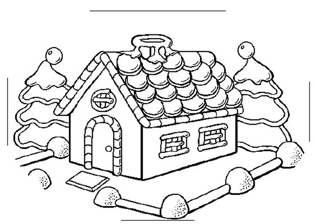 Gingerbread House Coloring Page Elegant Christmas Coloring Pages 1048x743 Gingerbread House Coloring Page Elegant Christmas Coloring Pages