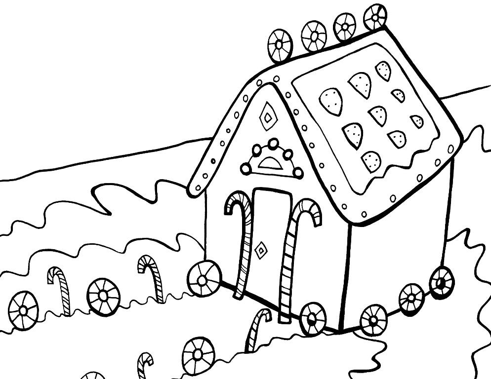 Christmas Coloring Pages Gingerbread House 537759 994x768 Christmas Coloring Pages Gingerbread House 537759