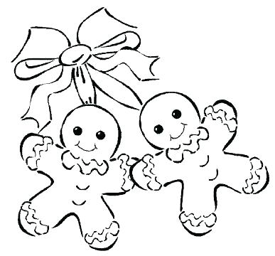 387x360 Coloring Pages Gingerbread Man Gingerbread Man Color Page